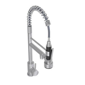 English Elm Bothwa Cupc Certified Single Handle Kitchen Faucet Tall Arc Stainless Steel Design Brushed Nickel B2724P262358