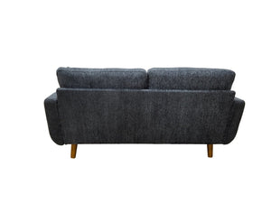 English Elm 67.7" Mid-century Tufted Polyester Loveseat with Splayed Tapered Solid Wood Legs B343P430093