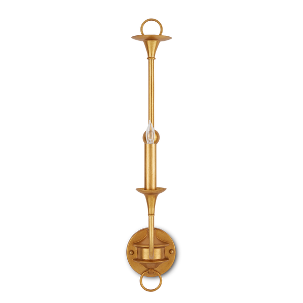 Nottaway Gold Single-Light Wall Sconce - Elegant Minimalist Design for Traditional & Transitional Spaces