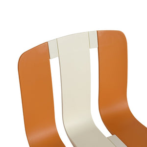 English Elm Holiday Stackable Polypropylene Side Chair Set of Four for Indoor Outdoor Dining Beige,Tropical Orange,White W3450P447383
