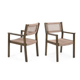 Christopher Knight Home® - Noble House - - Braided Dining Chair Light Brown (Set Of 2)