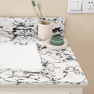 English Elm 31"X22" Bathroom Vanity Top With Undermount Ceramic Sink, Backsplash & Durable Panda White Finish W509P362103