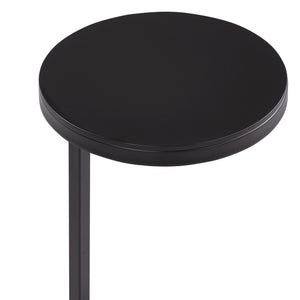 English Elm Yancey Antique Bronze Round Metal Accent Table - Space-Saving Geometric Side Table w/ Felt Pads B050P364432