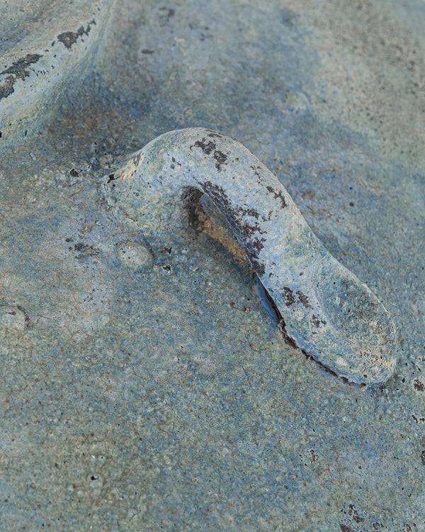 Currey & Company Catania Antique Blue Drip Table Lamp – Handcrafted Terracotta With Unique Glaze, 2ft Bold Statement Piece Blue Terracotta 6000-1044-currey-company