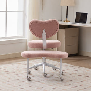 English Elm Meditation Chair Plus - Plus-Size Cross-Legged Swivel Seat with Memory Foam, Lumbar Support, Pink W1143P360516