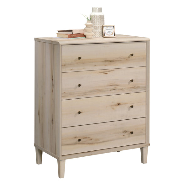 English Elm 4-Drawer Chest In Warm Brown - Versatile Storage Solution For Bedrooms, Living Rooms & Entryways B356P402796