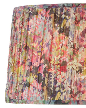 Currey & Company Wildflower Pleated Lamp Shade With Vibrant Magenta And Yellow Floral Design For Elegant Décor Multi,Color Cotton 0900-6003-currey-company