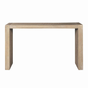 English Elm 54" Reclaimed Wheat Console Table 54W x15D x32H Solid/Manufactured Wood Rustic Chic Storage Surface B035P203243