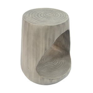 English Elm Christopher Knight Home® - MGO Hollow Side Table with Wood-Grain Texture, Durable Magnesium Oxide Build, Indoor/Outdoor Use Grey N770P212235G