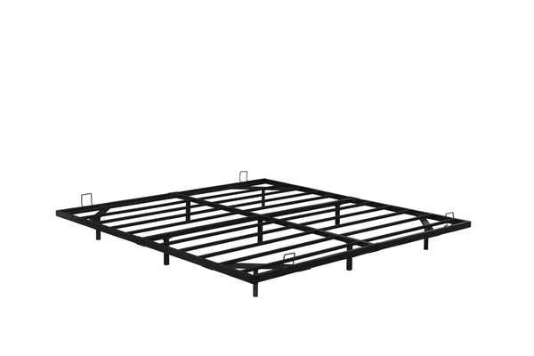 English Elm Queen Metal Platform Bed with Built-in Led Underlighting for Modern Bedroom Decor W1670P407045