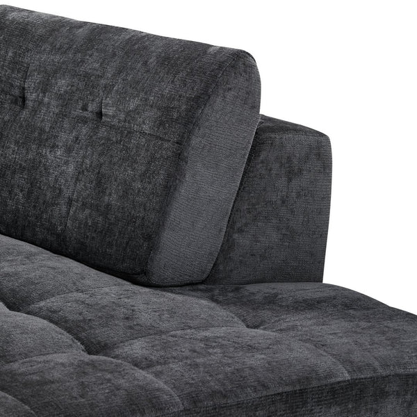 English Elm 119'' Curved L-shaped Sectional with Button Tufting and Pocket Spring Seating N760S0000048E