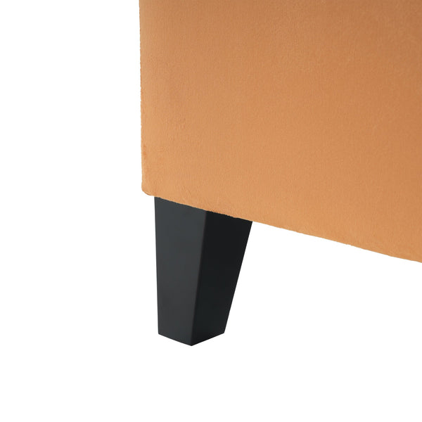 English Elm Christopher Knight Home® - GLOUSTER Storage Ottoman Bench with Button-Tufted Diamond Stitch, Spacious Hidden Storage, 51" Wide Orange N757P245683O