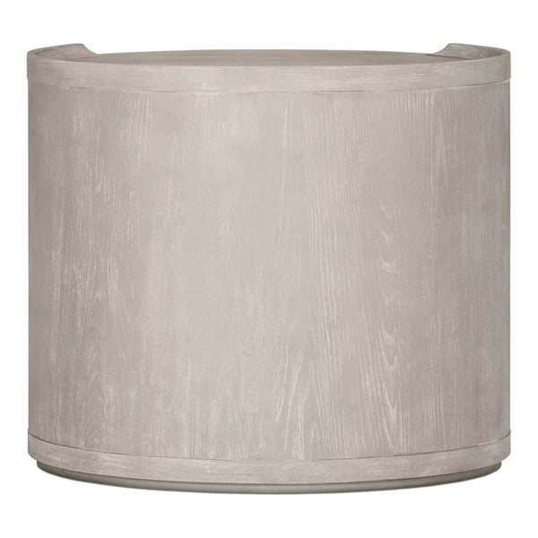 English Elm Modern Matte Two-drawer Nightstand with Dovetail Joints and Felt-lined Storage Light Gray B2741P431070