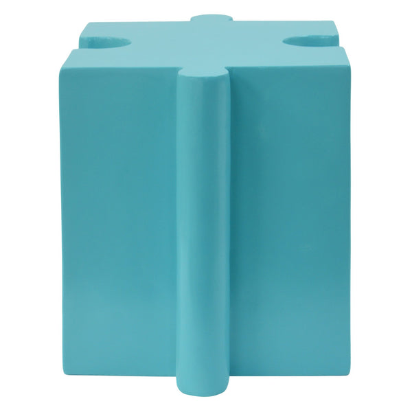 English Elm Christopher Knight Home® - Puzzle Art Side Table - Modular Light Blue Mgo Design For Indoor & Outdoor Use, Custom Configurations N770P347932L