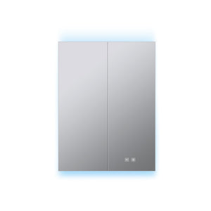 English Elm Corsica Aluminum Led Medicine Cabinet with Defogger Touchscreen and Soft Close Hinges B2731P477799
