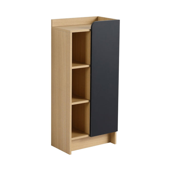 English Elm 16" Slim Wall Mounted Bathroom Cabinet Plywood Open Shelves Scandinavian Storage W3450P440622