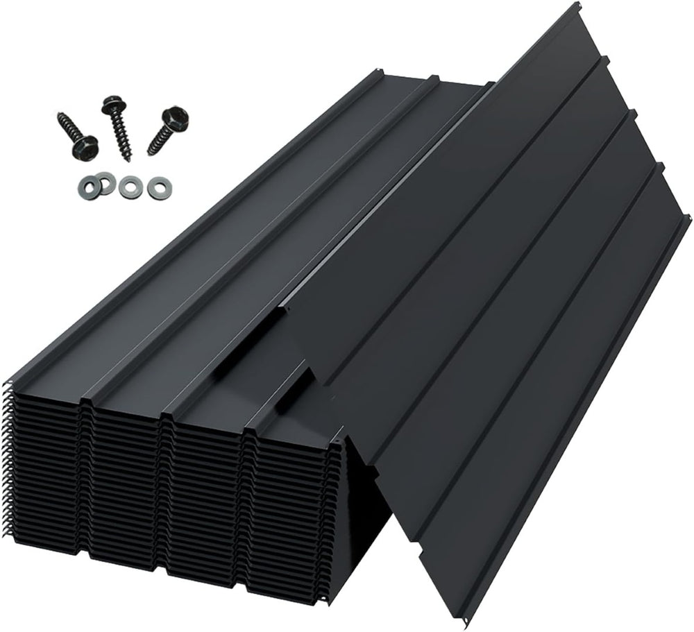 English Elm 20 Galvanized Steel Corrugated Roofing Panels Weatherproof Coverage for Sheds Pergolas Garages W1859P483713