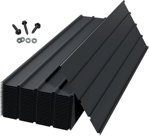 English Elm 20 Galvanized Steel Corrugated Roofing Panels Weatherproof Coverage for Sheds Pergolas Garages W1859P483713