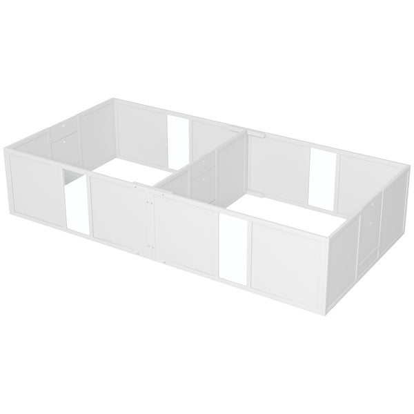 English Elm Pawhut Whelping Box With Washable Pad & Adjustable Door - Safe Space For Dogs & Puppies, 96" X 47" W2225P249986-GIGA