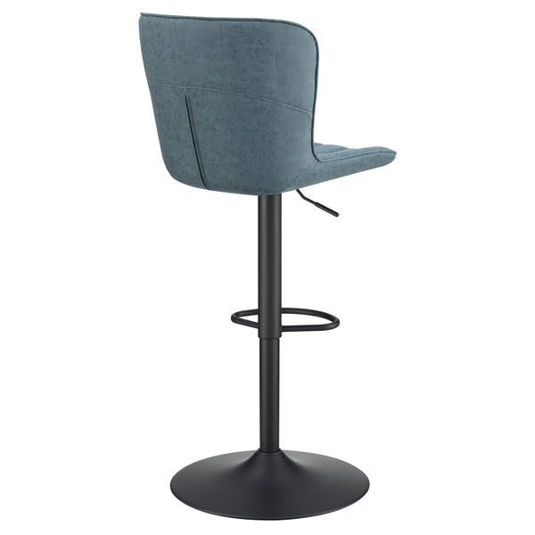 OSP Home Furnishings Kirkdale Height Adj Stool  - Set of 2 Navy