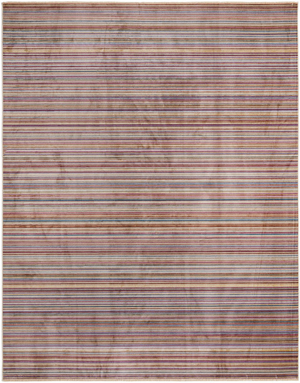 Unique Loom Deepa Static Machine Made Geometric Rug Multi, Gray/Ivory/Light Blue/Light Brown/Burgundy 9' 0" x 11' 8"