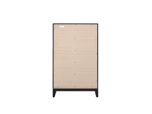 English Elm Glasgow Five-Drawer Chest with Dovetail Construction and Smooth Glides for Ample Organized Storage Gray 49 L x 34 W x 19 H B078P349539