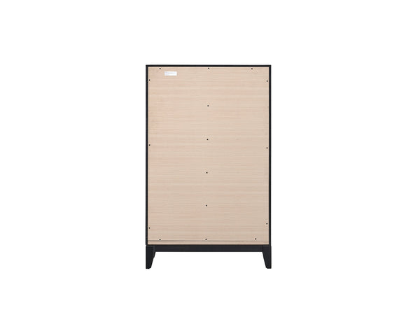 English Elm Glasgow Five-Drawer Chest with Dovetail Construction and Smooth Glides for Ample Organized Storage Gray 49 L x 34 W x 19 H B078P349539