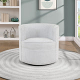 OSP Home Furnishings Cleo Swivel Chair Fog Fog