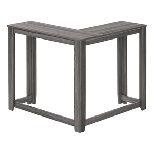 English Elm Accent Corner Console Table with Two-Tier Storage for Entryway, Hallway, Living Room, Modern Craftsmanship Grey 39 L x 15 W x 6 H B2710P219390