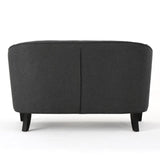 Christopher Knight Home® - Noble House - Justine Dark Grey Fabric Loveseat