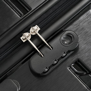 English Elm Hardshell 3 Piece Travel Set with Spinner Wheels Abs Pc Suitcase for Easy Airport Rolling N730P245304B