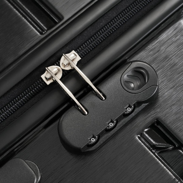 English Elm Hardshell 3 Piece Travel Set with Spinner Wheels Abs Pc Suitcase for Easy Airport Rolling N730P245304B