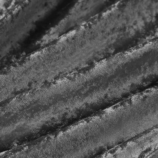 JLA Home Intelligent Design - Velvet Crushed Quilted Duvet Cover Set with Throw Pillow — Luxurious Soft Sheen, Hotel-Style Comfort Grey ID12-1793