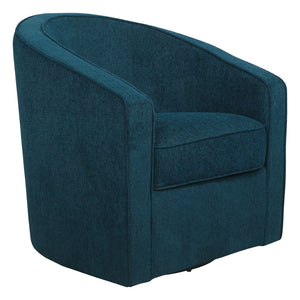 OSP Home Furnishings Danica Swivel Chair Azure