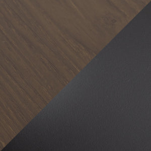 English Elm Elia Adjustable Bar Table with Walnut Top and Black Metal Base — Hydraulic Height, Tool-Free Assembly B202P223300