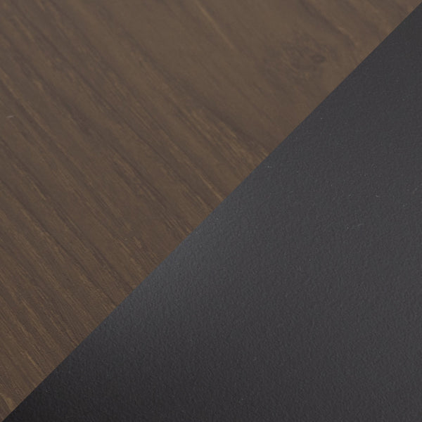 English Elm Elia Adjustable Bar Table with Walnut Top and Black Metal Base — Hydraulic Height, Tool-Free Assembly B202P223300