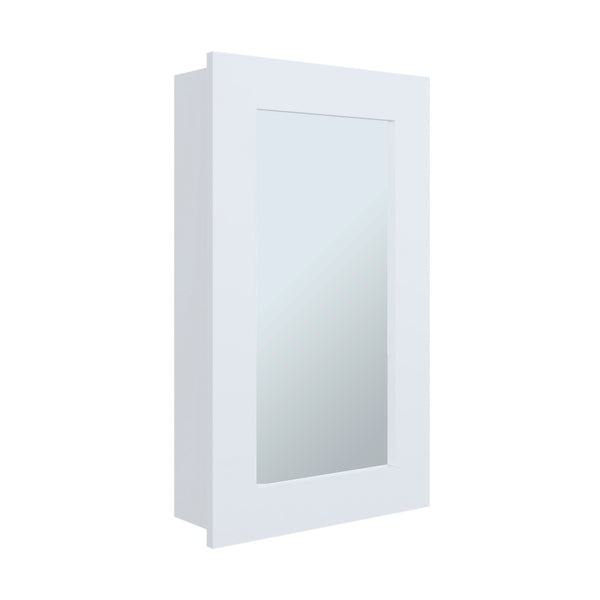 English Elm Medicine Compact Wall Cabinet with Mirror Door, Engineered Wood Storage, Durable, Space-Saving Design White 31.1 L x 19.29 W x 3.54 H B097P250882