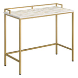 OSP Home Furnishings Brighton Console Table Mosaic/Gold