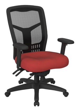 OSP Home Furnishings Progrid® High Back Mesh Office Chair with Lumbar Support and Ergonomic Pneumatic Controls 92892-9