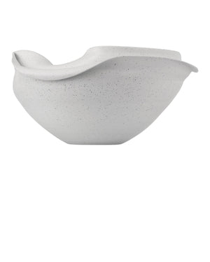 Currey & Company Grandeur Bowl - Handcrafted Beige Porcelain With Organic Artistry And Sculptural Movement Design White Porcelain 1200-1007-currey-company