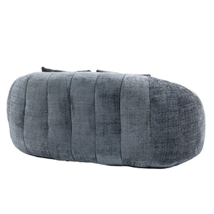 English Elm Bean Bean Bag Sofa High-Density Memory Foam Two-Seater Lounger High Back Chenille Cozy Support Gray W395P181439