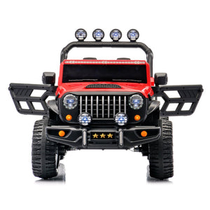 English Elm 24v Two Seat Kids Ride on Car with 4wd Motor Remote Control and Led Lights W509P378206