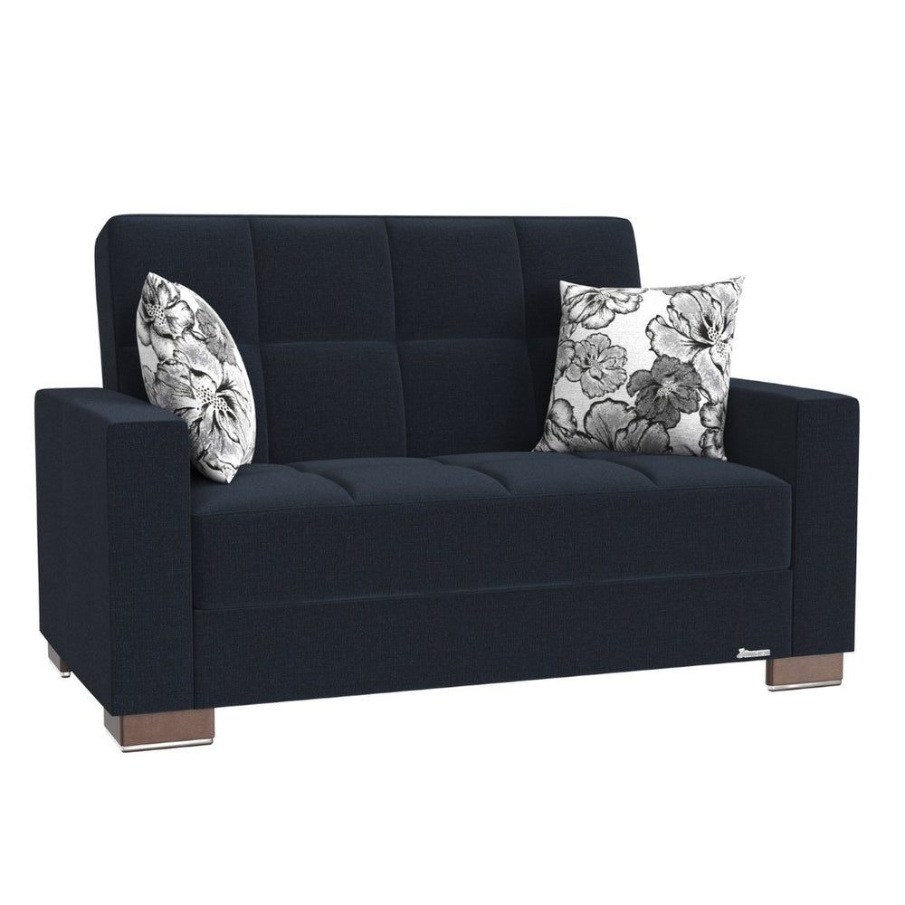 English Elm Primenest Zenaero Convertible Loveseat With Storage - Modern Dark Blue Upholstered Comfort & Style B030P281750-GIGA