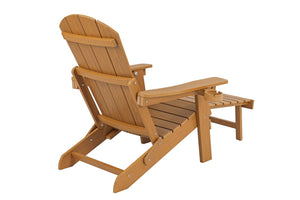 English Elm Lounge Chair: Teak Wood Finish, All-Weather Comfort, Foldable Design & Durable Hips For Year-Round Use W2085P362404