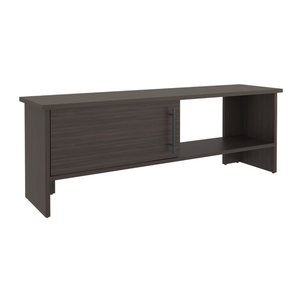 English Elm Tv Stand In Dark Oak With 1 Door & 1 Open Shelf - Modern Design For Organized Living Spaces B097P296875-GIGA
