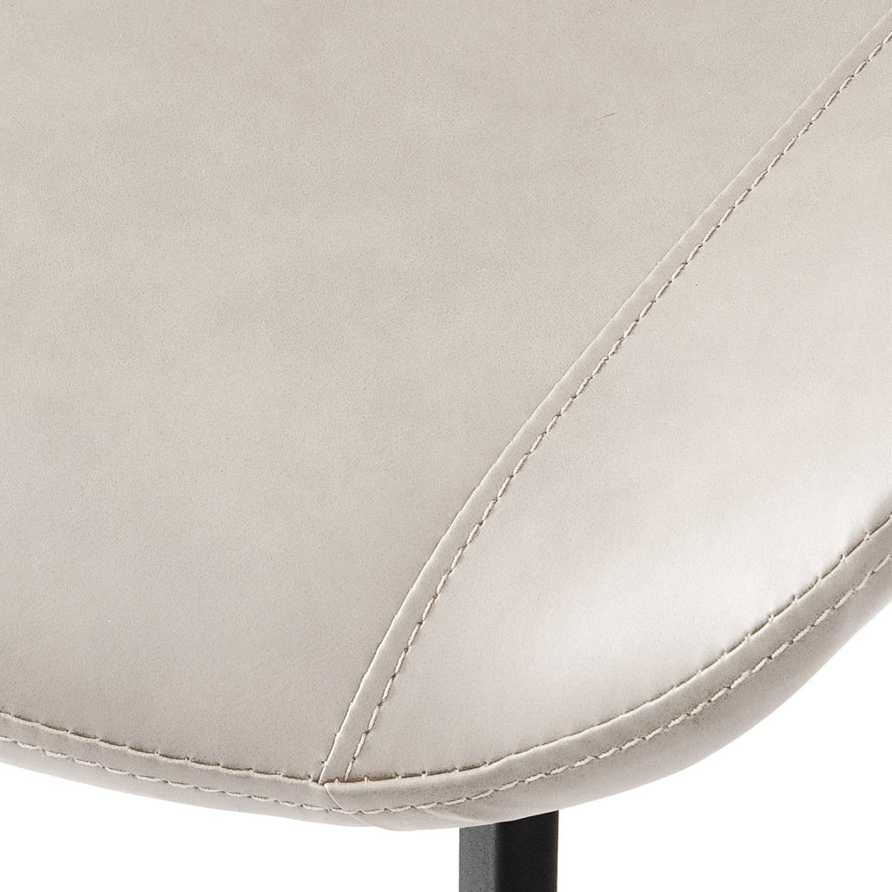 English Elm Dining Chairs Set Of 4 – Modern Faux Leather Upholstered Seats With Sturdy Metal Legs For Style & Comfort W3316P349318