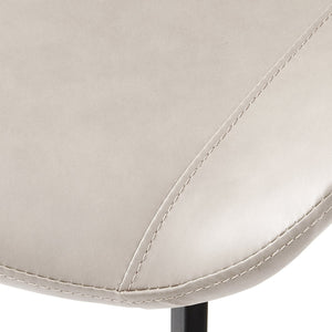 English Elm Dining Chairs Set Of 4 – Modern Faux Leather Upholstered Seats With Sturdy Metal Legs For Style & Comfort W3316P349318