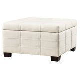 OSP Home Furnishings Detour Strap Ottoman Linen