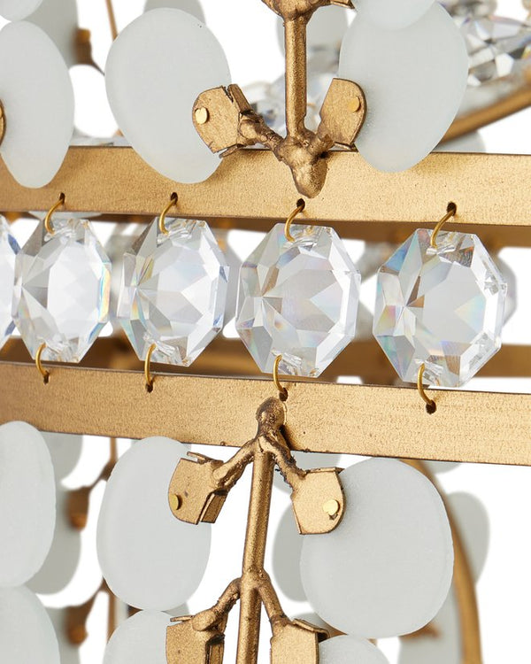 Currey & Company Bradshaw Chandelier - Elegant Art Deco Design With Crystal Accents For Timeless Illumination And Style Gold Glass ,Crystal ,Wrought Iron 9000-1295-currey-company