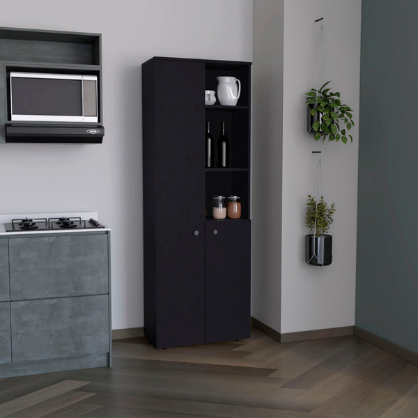 English Elm Riner 67" Tall 5-Tier Engineered Wood Storage Cabinet with 2 Doors, 8 Shelves & Slim Modern Design B097P199735